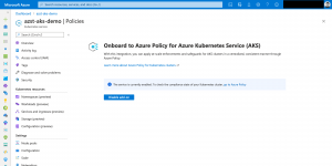 Enable Azure Policy add-on on AKS