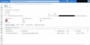 Azure portal custom policy audit results