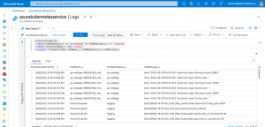 Azure Log Analytics log query