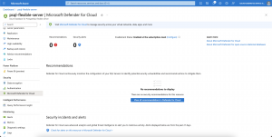 Azure portal - Microsoft Defender for Cloud