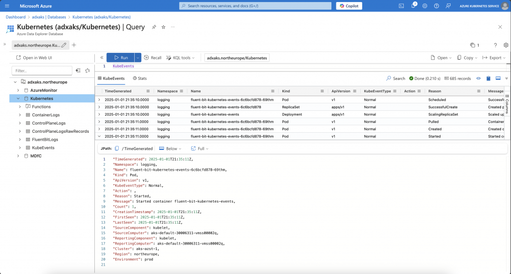 Use Fluent Bit for Kubernetes events gathering on Azure Kubernetes ...