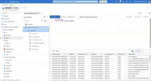 Azure Portal - ADX Query Interface