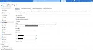 Azure Portal - ADX Inbound network access - Azure Cloud service tag