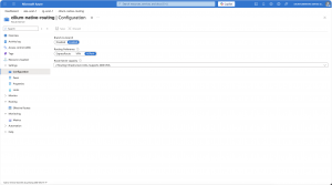 Azure portal - Azure Route Server configuration